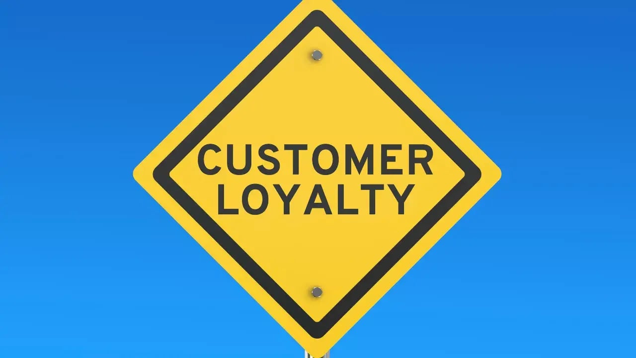 Customer loyalty sign