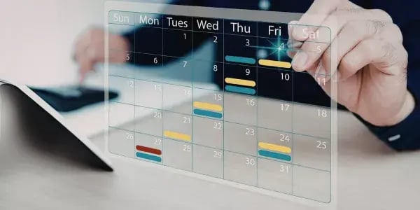 Hubspot the calendar features 