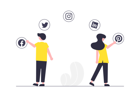 Omnichannel marketing ilustration