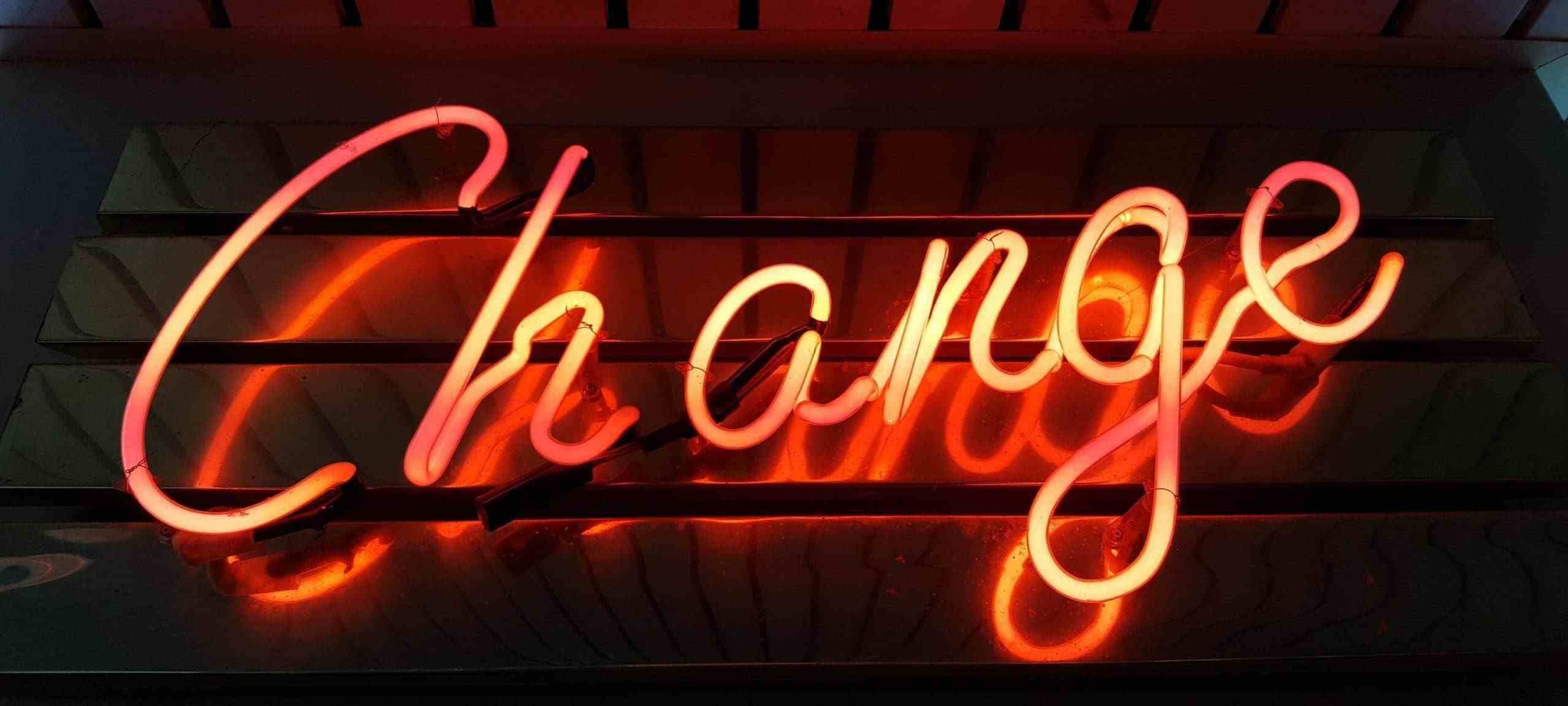 Change skylt - digitalisering Leadfront