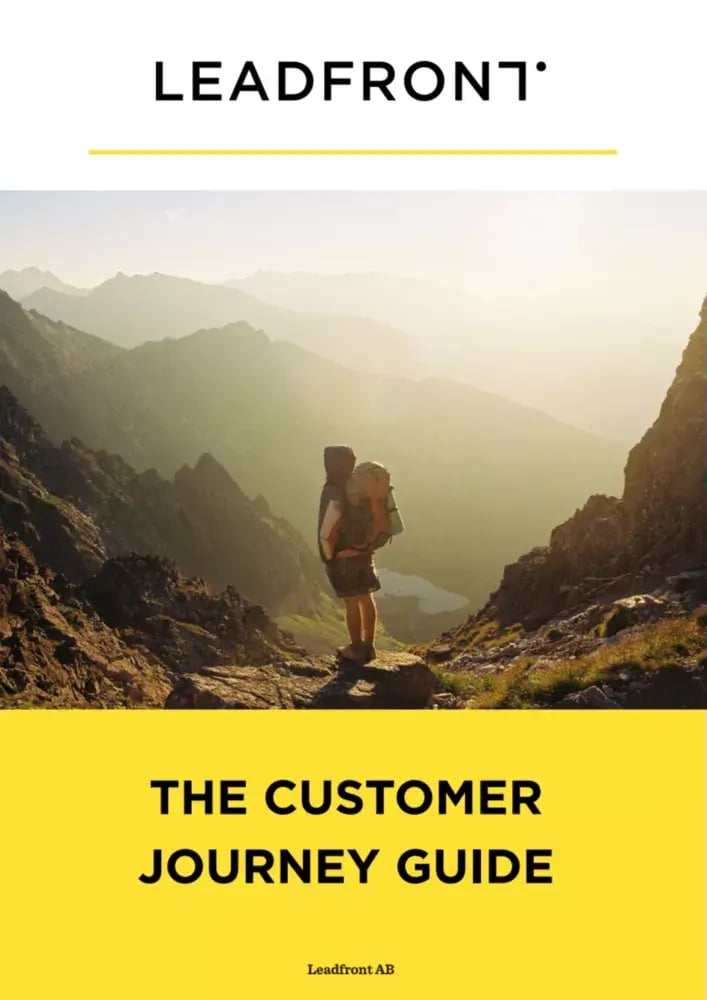 Your guide to the customer journey - Leadfront AB