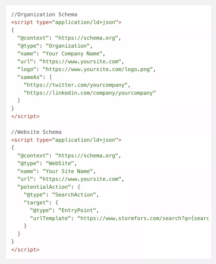 Schema markup for AI