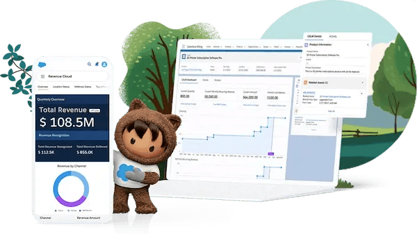 The image features a digital interface showcasing financial data, specifically focusing on total revenue metrics, alongside a mobile app display. The image features a digital interface showcasing financial data, specifically focusing on total revenue metrics, alongside a mobile app display.